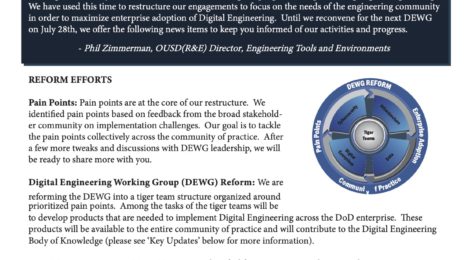 Digital Engineering Working Group June Newsletter