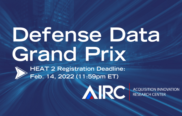 Computation innovators, do you get a kick out of digital modernization, moving, integrating and analyzing big data?  There is still time to enter the second heat of the Defense Data Grand Prix. Competition winners can earn $10K – 40K for their solutions to real world defense challenges.