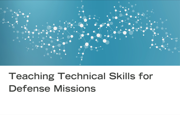 Building on previous research, Dr. Payuna Uday is leading a SERC team to develop a pilot framework for a collaborative STEM ecosystem to advance technical skills in the workforce of the Department of Defense and defense industrial base.